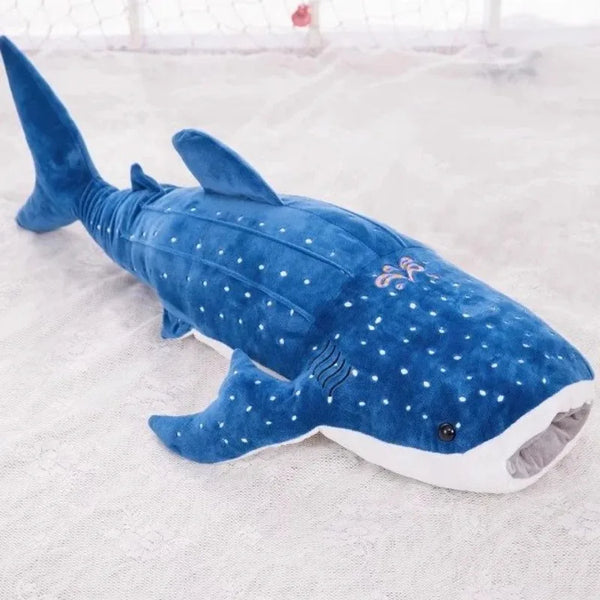 Large Whale Shark Body Pillow Long Cute Fish Stuffed Doll Sofa Decorative Plush Body Pillow