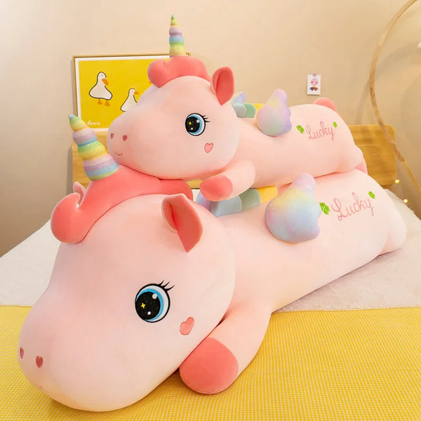 Giant Kawaii Unicorn Plush Toys Soft Stuffed Dolls Animal Horse Sleeping Pillow