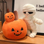 Cartoon Halloween Pumpkin Ghost Plush Toy Funny Halloween Plush Doll Pillow Home Party Decor Gift