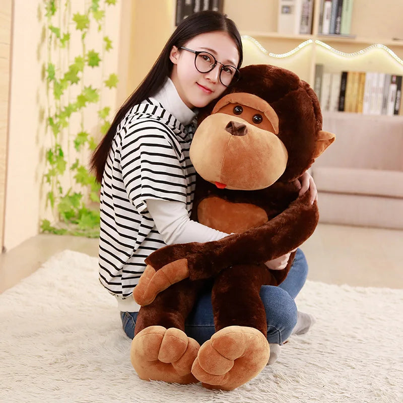 Giant Cartoon Big Mouth Monkey Plush Toy Your Adorable Gorilla Companion