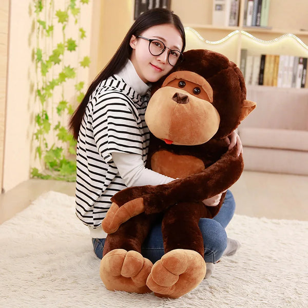 Giant Cartoon Big Mouth Monkey Plush Toy Your Adorable Gorilla Companion