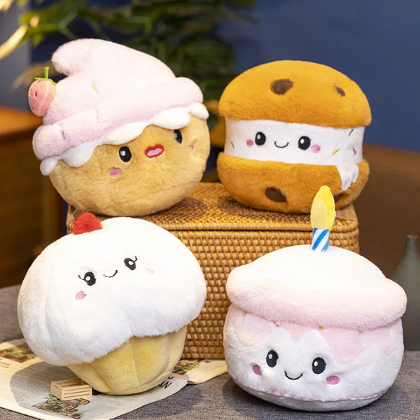 Stuffed Cake Plushie Strawberry Fruit Muffin Shape Plush