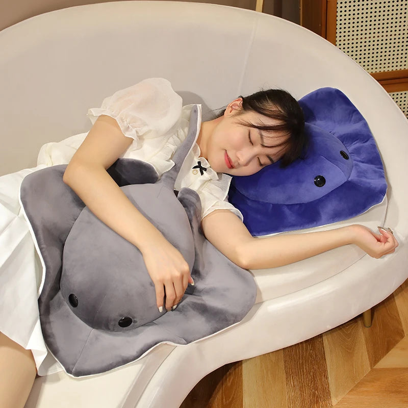 Cartoon Ray Devil Fish Plush Toys Simulation Ocean Series Fish Plush Pillow