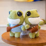 Cute Big Eyes Frog Plush Toy Stuffed Animals Soft Sweater
