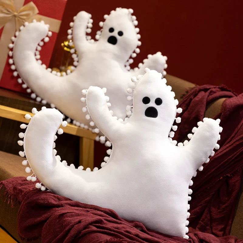 Cute Halloween Ghost Pillow Plush – Soft Decorative Toy Gift
