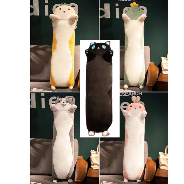 Giant Size Dinosaur Cat Rabbit Husky Bread Plush Toys Stuffed Soft Long Sleep