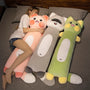 Cute Cat Plush Doll Soft Long Body Raccoon Pillow Stuffed Toys Kawaii Kids Girls