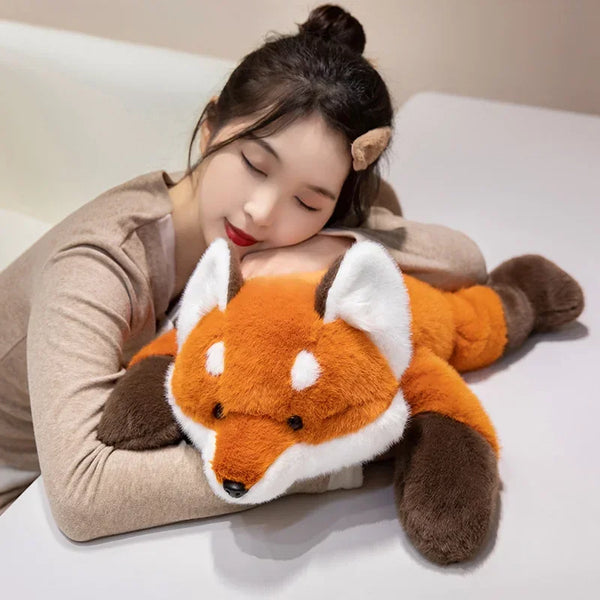 Crouching Sloth Plush Toy Kawaii Fox Doll Pillow Kids Birthday Christmas Gift