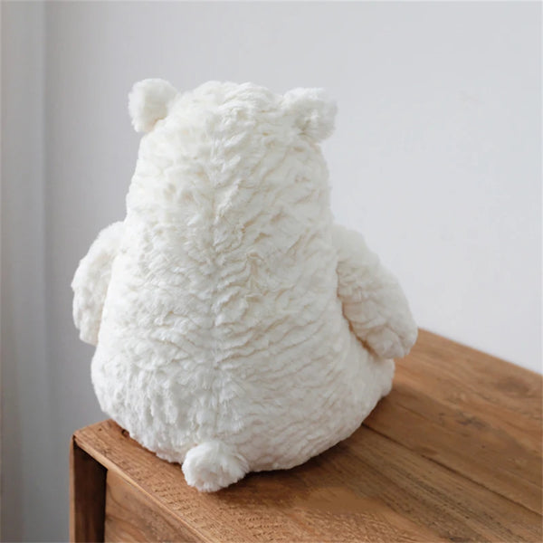 34cm Cute Polar Bear Doll Stuffed Animal Cartoon Furry White Bear Plush Toy Soft Appease Sleeping Plushies Gift For Girl