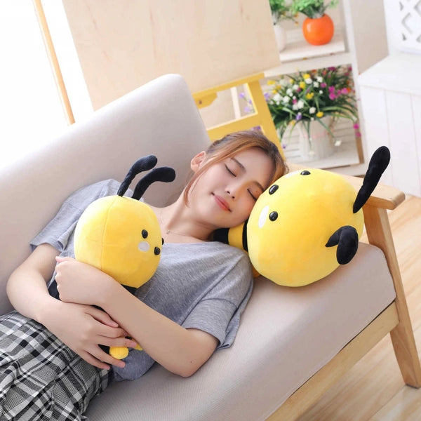 Cute Bee Plush Toy – Winged Stuffed Animal for Kids and Decor