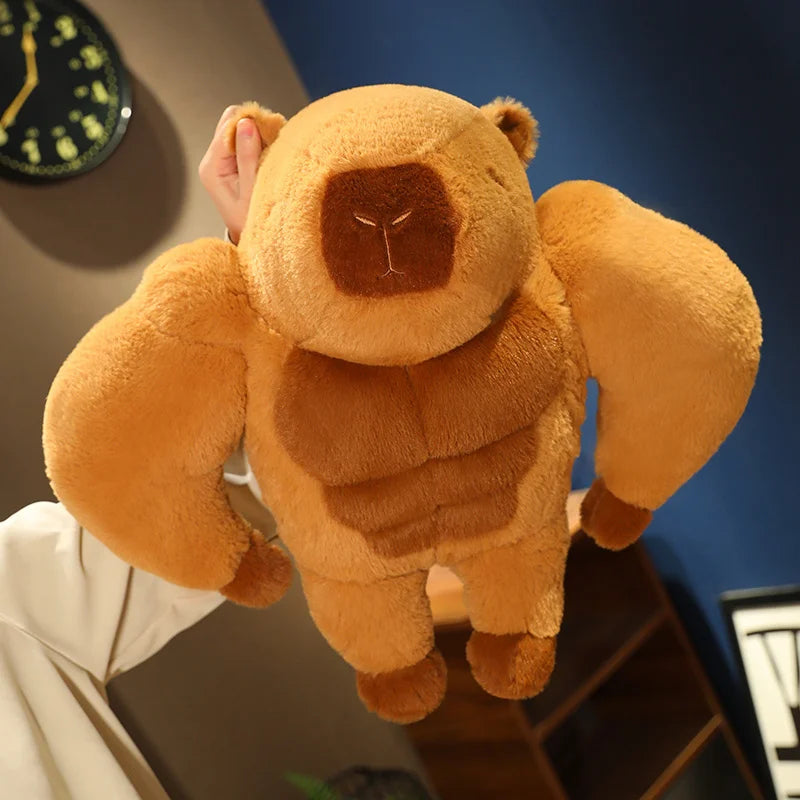 Muscle Capybara Plush Toy – The Buff Buddy You Never Knew You Needed