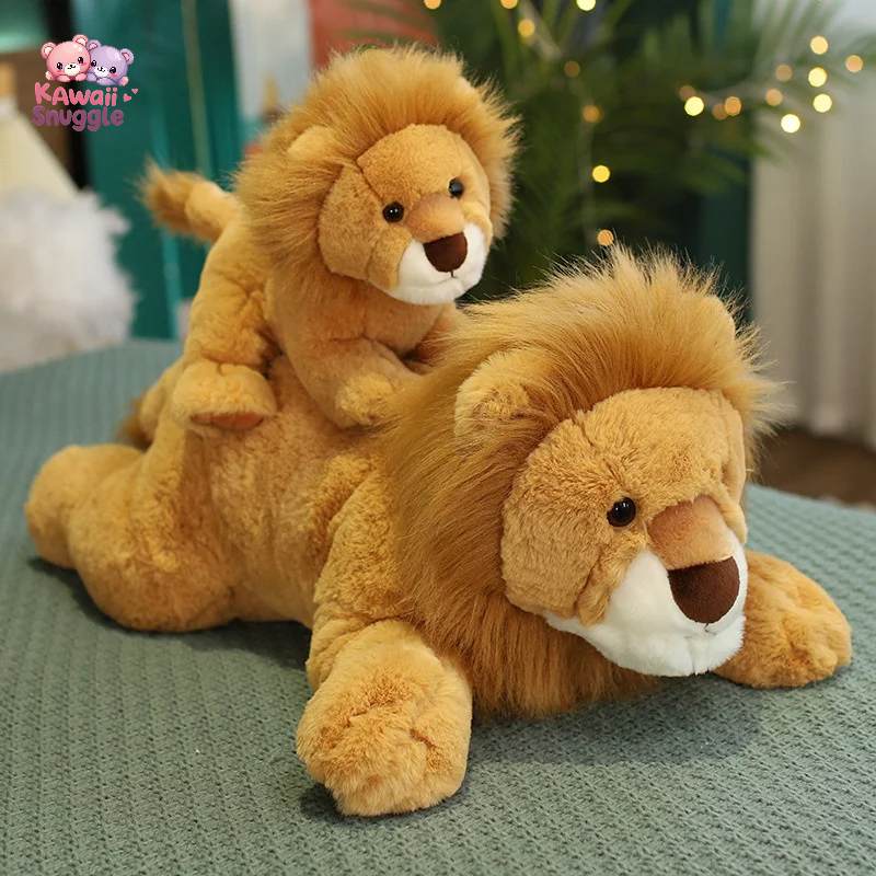 Lion Animal Stuffed Plush Toy – A Majestic Cuddle Companion! Kawaii Snuggle