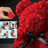 New Artificial Flower Eternal Rose Teddy Bear for Valentine's Day