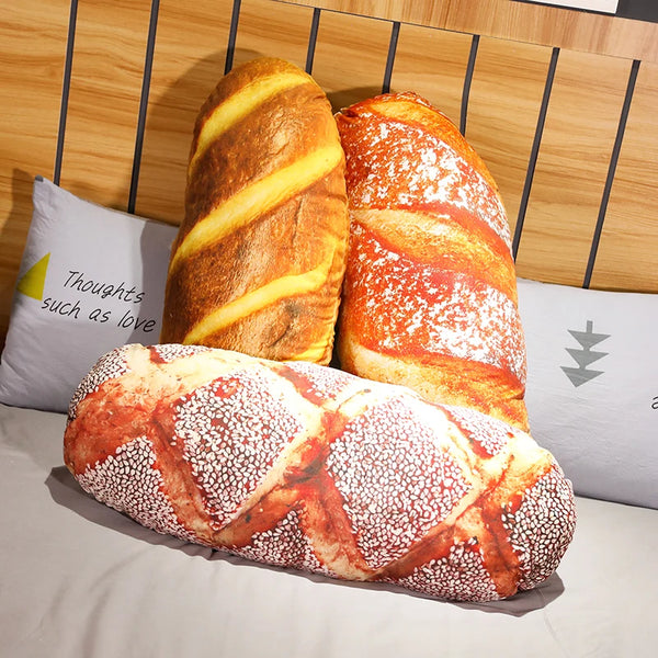 Butter Bread Plush Breakfast Pillows – 3D Printed Lifelike Pork Floss