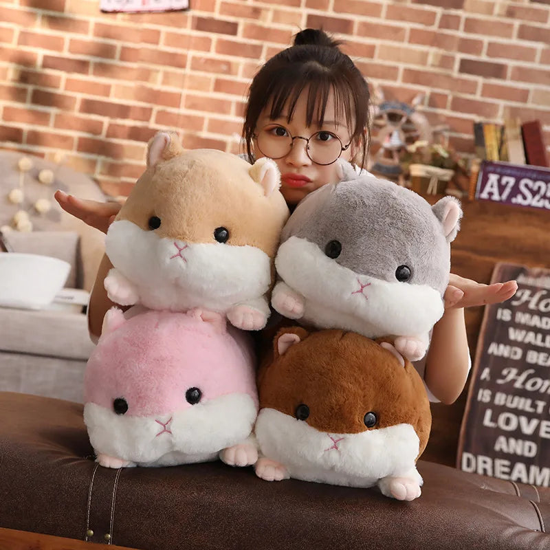 Big Size Doll Cartoon Hamster Plush Toy Soft Stuffed Animals Pillow