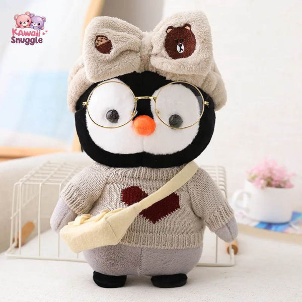 Cartoon Cute Dress Up Penguin Plush Toy
