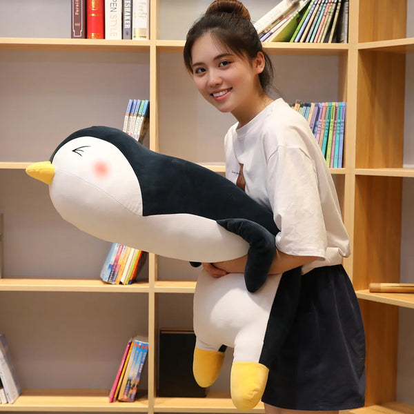 Super Soft Lying Penguin Plush Toys Stuffed Cute Animal Children Lovely Cartoon Pillows