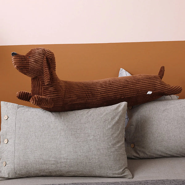 Dachshund Dog Plush Hug Pillow Stuffed Cartoon Animal Dachshund Doll Pillow