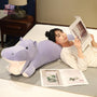 Cute Long Hippopotamus Plush Pillow – Soft & Cozy