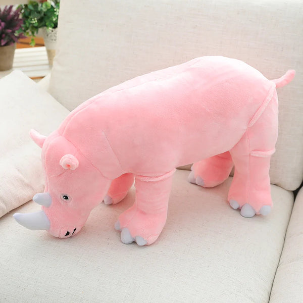 Big Lifelike Rhinoceros Plush Toy Pillow