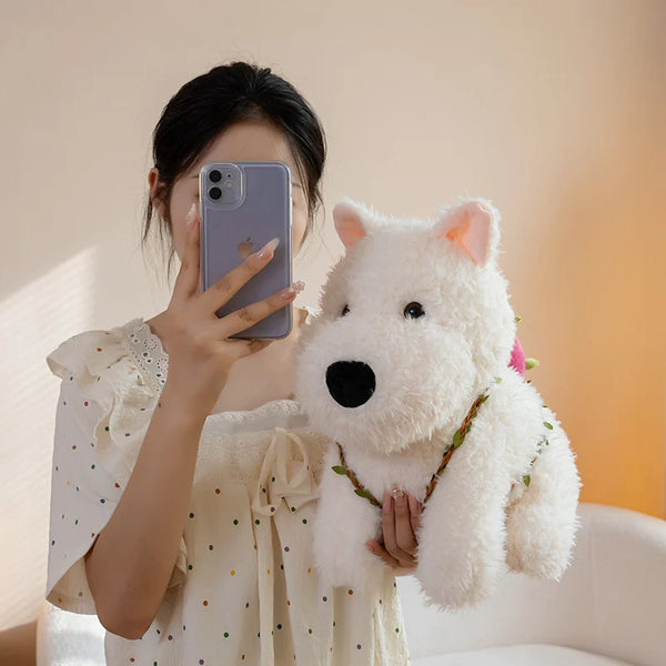 Creative West Highland White Terrier Plush Anime Dog Toys