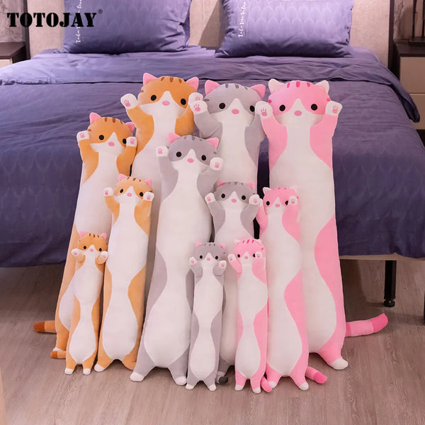 Plush Toy Animal Cat Cute Creative Long Soft Toy Office Break Nap Sleeping Pillow Cushion