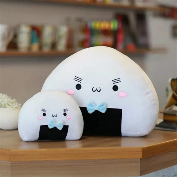Cute Plush Mini Rice Ball Pillow Kawaii Soft Japanese Sushi Cushion