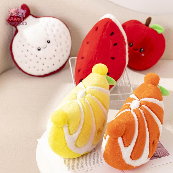 Cute Cartoon Fruit Plush Toys: Sweet and Adorable