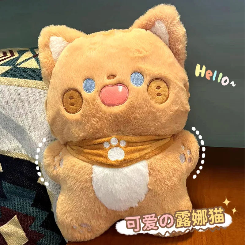 Kawaii Luna Cat Plush Toy – Soft, Adorable, and Perfect for Kids and Christmas Gifts