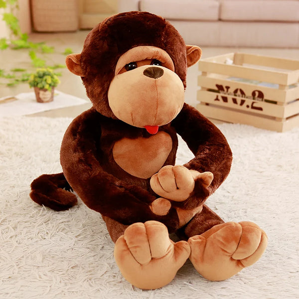 Giant Cartoon Big Mouth Monkey Plush Toy Your Adorable Gorilla Companion