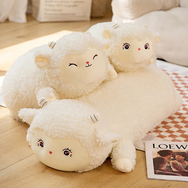 40/60/80CM Lovely Fluffy Alpaca Plush Pillow Toys Stuffed Soft Animal Sheep Cushion for Children Girls Appease Birthday Gift