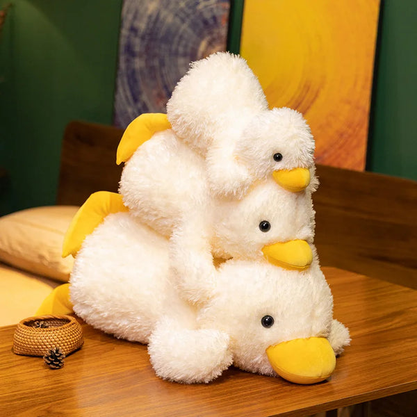 Cute Cartoon Anime Party Pose Yellow Duck Stuffed Toy Kawaii Duck Children's