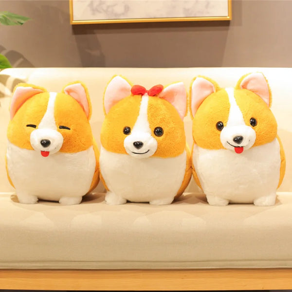 Lovely Corgi Dog Plush Toy – Soft Cartoon Pillow