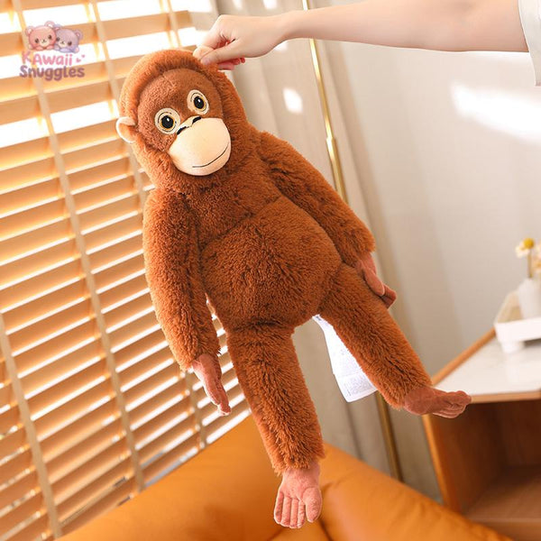 Cuddly Cartoon Gorilla Plush – Your Playful Jungle Buddy