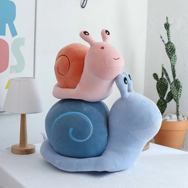 Three Color Simulation Snail Doll Plush Toy Children's Cute Doll Throw Pillow