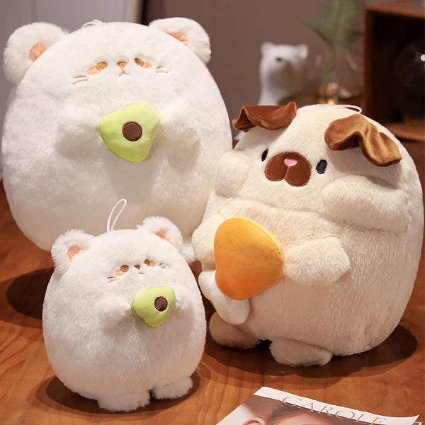 Cartoon Cat Dog Plush Toy – The Cutest Huggable Duo for Kids and Animal Lovers