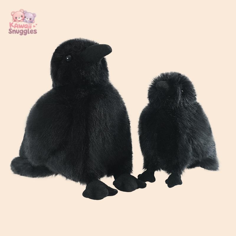 Lifelike Crow Plush Toy – A Feathered Friend for Your Collection!