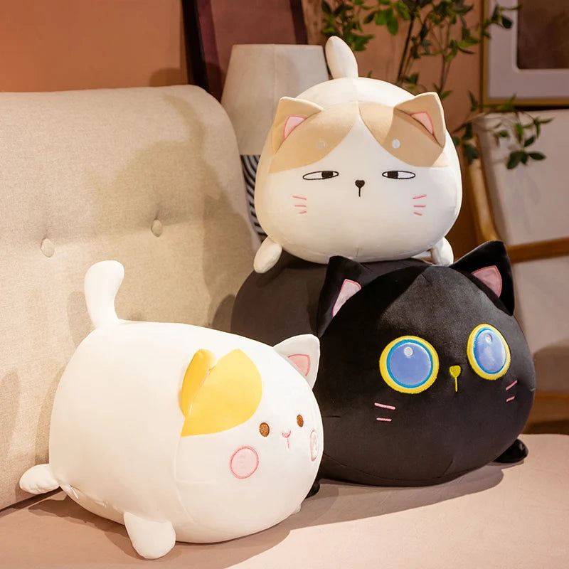 Fat Soft Cute Cat Plush Toy – Kawaii Sleeping Pillow