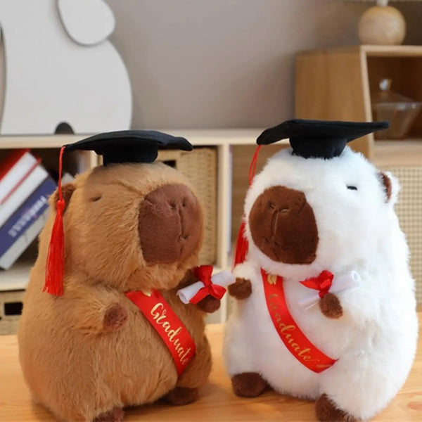 Capibara de peluche de juguete, capibara de peluche, regalo de graduación, vestido elegante, juguete de peluche para fiesta