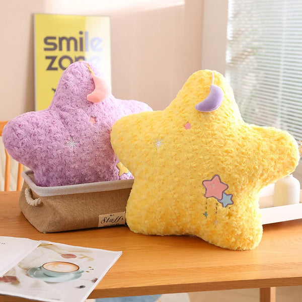 Cute Yellow Stars & Moon Plush Toy – A Cozy Celestial Hug