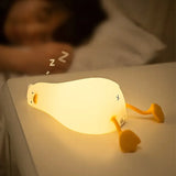 Duck Rechargeable LED Night Light Pat Silicone Lamp Bedside