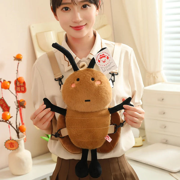 Cute Insect Plush Backpack for Kids