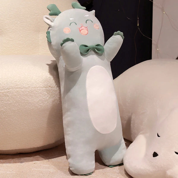 Washable Cartoon Dragon Long Pillow Plush Stuffed Sleeping Kawaii Animal