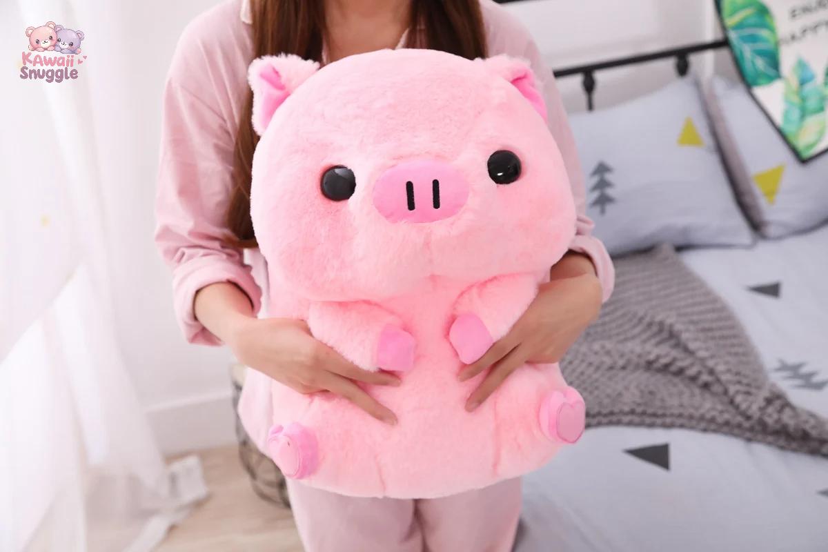 New Soft Kawaii Love Pink Pig Plush Pillow