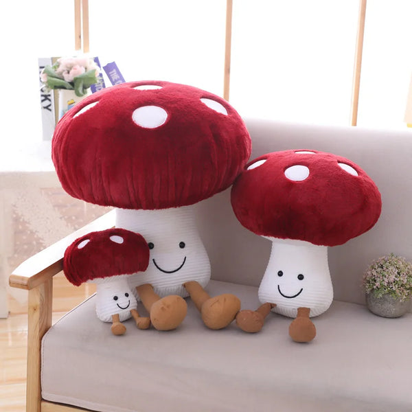 Cute Vegetable Plush Toys Stuffed Plant Plush Mushroom Toy for Kids Soft Mushroom