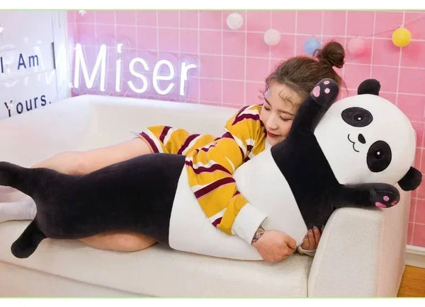 New Children's Long Pillow Panda Doll Plush Toy Big Koala Animal Doll Living Room Ornaments