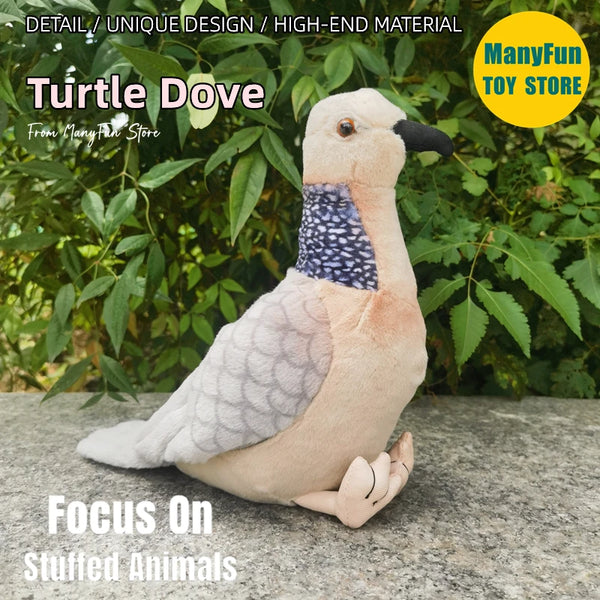 Lifelike Spotted Dove Plush Toy – A Feathery Friend with a Cozy Touch