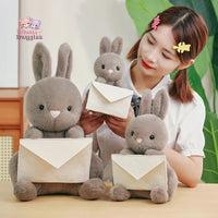 Kawaii Creative Envelope Rabbit Plush Doll - A Unique Cuddle Buddy!