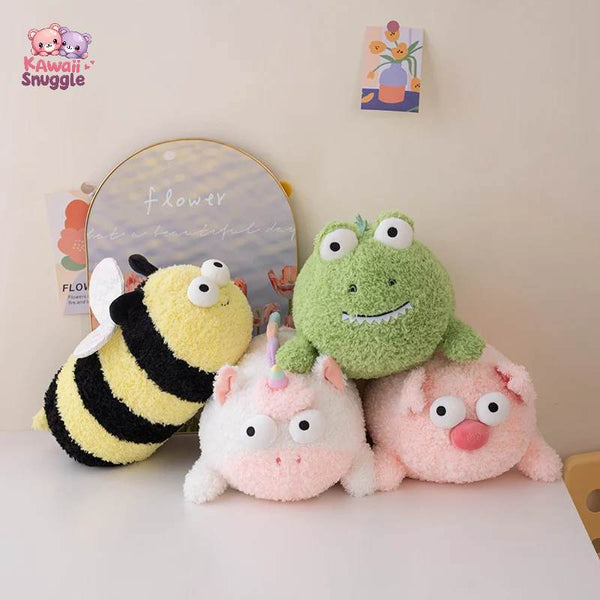 Crocodile Unicorn Pig Plush – A Magical Trio in One! Kawaii Snuggle