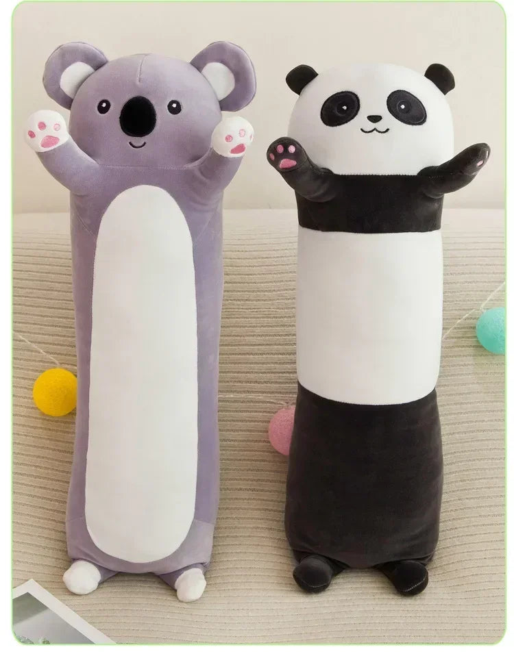 New Children's Long Pillow Panda Doll Plush Toy Big Koala Animal Doll Living Room Ornaments